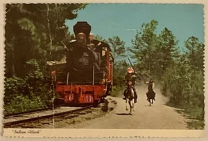 Stone Mountain Scenic Railroad Georgia Indian Attack Vintage Postacard - Picture 1 of 2