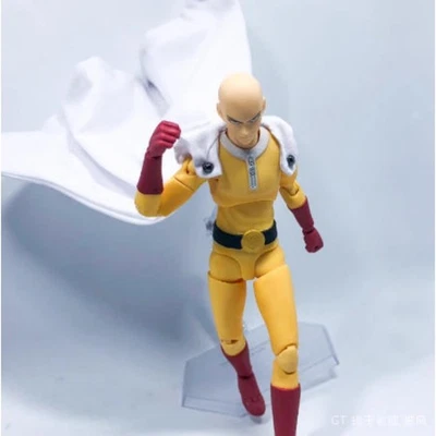 Capa con cable personalizada 1/12 para figura de acción ONE PUNCH-MAN Saitama de 6"" (sin figura) Foto 1 de 3