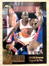 MICHAEL JORDAN 1995-96 UPPER DECK JORDAN COLLECTION #JC3 1988 DPOY