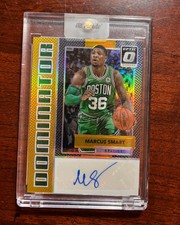 2017-18 Donruss Optic Celtics Marcus Smart Dominators Gold Prizm Auto #/10