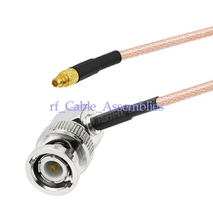 BNC macho enchufe ángulo recto a MMCX macho enchufe coleta cable coaxial RG316 3G/4G WIFI - Imagen 1 de 3