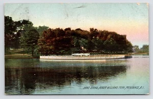 Bandstand Rotograph Roger Williams Park Providence Rhode Island RI 1908 Postcard - Picture 1 of 2