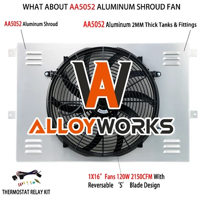 Ventilador y relé de cubierta de aluminio para Dodge B100 D150 W150 D200 1971-1979 Ramcharger Foto 1 de 4