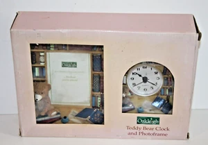 Clock And Photo frame Teddy Bear Oakleigh Homeware - Picture 1 of 7