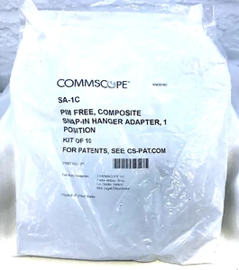 SA-1C COMMSCOPE PIM-FREE COMPOSITE SNAP-IN HANGER ADAPTER, 1 POSITION. KIT OF 10 - Picture 1 of 2