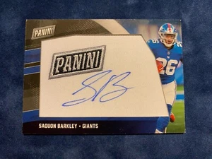 2018 PANINI SAQUON BARKLEY AUTO RARE BLACK FRIDAY LATCH ROOKIE RC EAGLES - Picture 1 of 3
