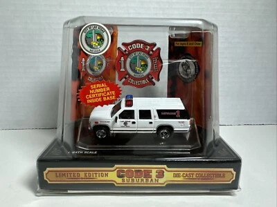 Code 3 GMC Suburban Las Vegas Fire Dept Battalion Chief Nice Limited NEW - Image 1 of 4