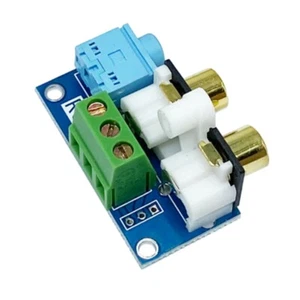 AUX3.5mm Audio Socket to Dual AV RCA Socket Connection Adapter Board Amplifier - Picture 1 of 7