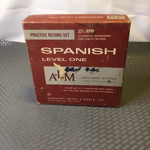 SPANISH, LEVEL ONE 33 1/3 VINYL RECORDS, 11 RECORDS, ONE MISSING - Picture 1 of 7