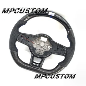 Fit For Volkswagen MK7 Golf 7 R GTI Jetta 2015-2021 Carbon Fiber Steering Wheel - Picture 1 of 9