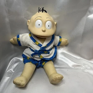 Vintage 1998 Rugrats Tommy Pickles Bath Time Hard Face Plush Robe & Swim Shorts - Picture 1 of 5