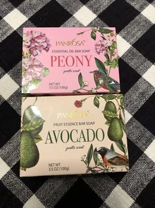 Avocado & Pfingstrose sanft duftende Fruchtessenz Riegelseifen 3,5 oz Panrosa Menge 2 - Bild 1 von 4