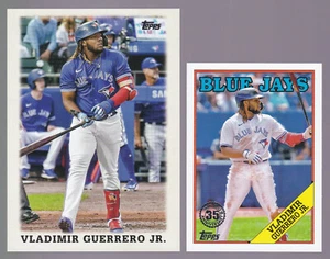 2023 Topps Series 1 VLADIMIR GUERRERO JR. 1988 Throwback Insert Lot (2 cards) - Bild 1 von 5