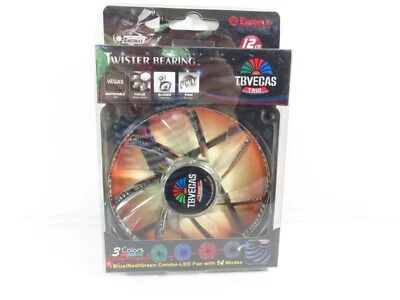 ENERMAX UCTVT12P T.B VEGAS TRIO Blue/Red/Green LEDs 12cm PC Case Cooling Fan - Image 1 of 4