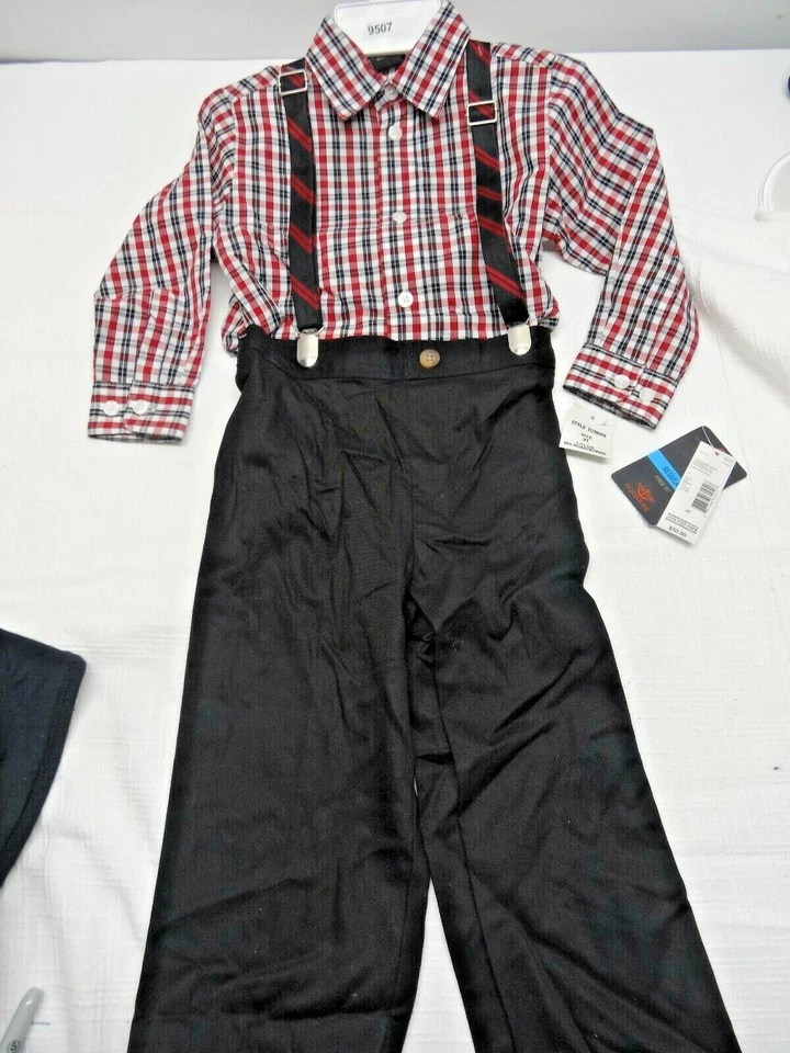 Dockers Niño Niño Niño 3 Piezas CAMISA PANTALONES TIRANTES 3T Foto 1 de 4