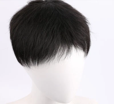 Peluca de encaje 100 % real Remy para hombre Foto 1 de 4