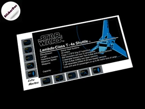 CUSTOM PLAQUE STICKER for Imperial Shuttle 10212 75094 ,MODELS , TOY BLOCKS,etc - Picture 1 of 3