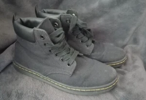 Dr. Martens Maelly Damen 7 hohe Sneakers schwarz Canvas Schnürstiefeletten - Bild 1 von 4