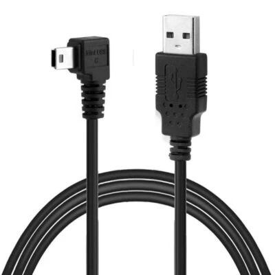 Mini USB B Type 5pin Male Left Angled to USB 2.0 Male Data Cable 3.0m 5Pin Cable - Image 1 of 4