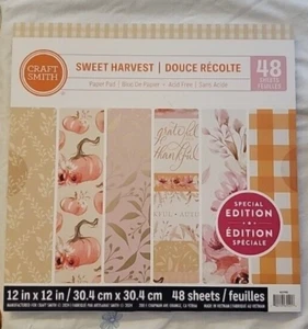 Special Edition Craft Smith Scrapbook Paper Fall Pumpkin 48 Sheets - Picture 1 of 1
