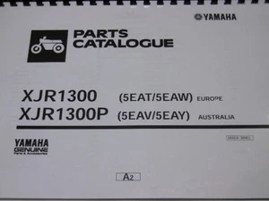 YAMAHA XJR 1300 1300P PARTS LIST MANUAL CATALOGUE 1300 P 5EAT 5EAW 5EAV 5EAY - Picture 1 of 12