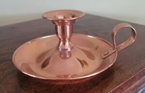 French Copper  Chamber Stick