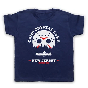 FRIDAY THE 13TH CAMP CRYSTAL LAKE 1980 JASON VOORHEES KIDS CHILDS T-SHIRT - Picture 1 of 11