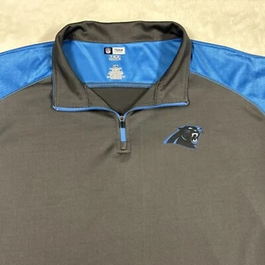 North Carolina Panthers Pullover Jacket Gray/Blue Tall 2XL NFL T3 Cool - Picture 1 of 7