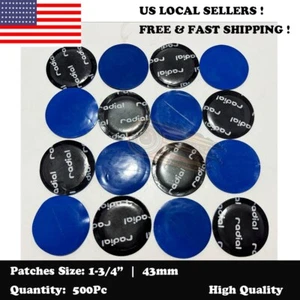 500 Pieces Radial Repair Round Tire Patch Medium 2.1/4" - 58 MM Superior Quality - Picture 1 of 4