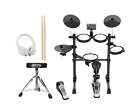 Aroma 5 Piece Electronic Drumkit Package Stool Headphones Drums Practice TDX16S