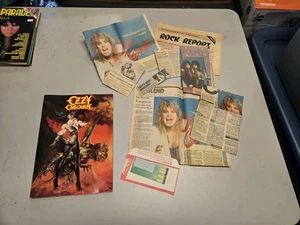 Ozzy Osbourne Ultimative Sünde Tourbuch mit Einlage/TICKET STUBB & Nachrichtenartikel - Bild 1 von 9