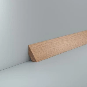 Deckleiste Holz Eiche 25 x 40 mm lackiert 2,40 Meter Zierleiste Abschlussleiste - Bild 1 von 3