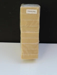 Saponetta fatta a mano pera francese 9 barrette pretagliate spedizione gratuita - Foto 1 di 5