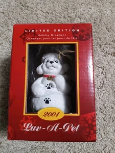 LUV A PET 2001 Babbo Natale Cucciolo Natale Edizione Limitata Ornamento Nuovo con scatola - Foto 1 di 10