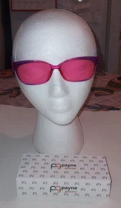 PAYNE FL-41 TINT FOR LIGHT SENSITIVITY EYE GLASSES FAIRLEY CAT EYE PURPLE/PINK - Picture 1 of 4