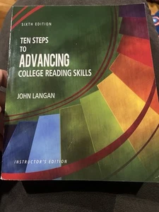 Ten Steps to Advancing College Reading Skills 6th Edition Instructor's Edition - Picture 1 of 4