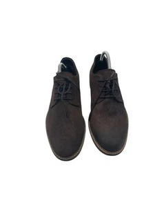 Clarks Suede Oxford Shoes Brown Lace Up Smart Casual Comfortable Size UK10 - Picture 1 of 11