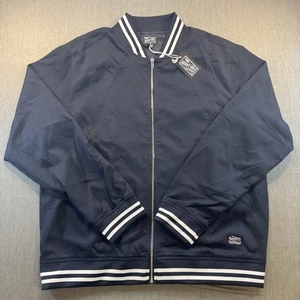 Benny Gold Statement Bomberjacke Herren XL Navy Full Zip - Bild 1 von 11