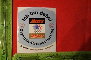 Alter Aufkleber MARS RAIDER Olympia - Patenschaft 1984 EDEKA Hochspringer - Bild 1 von 2