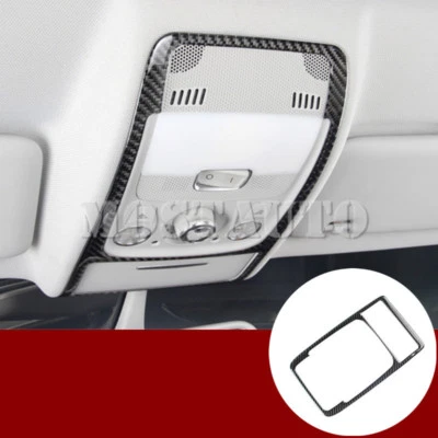 Cubierta de embellecedor de luz de lectura delantera techo interior fibra de carbono para Audi A5 S5 2008-2016 Foto 1 de 4