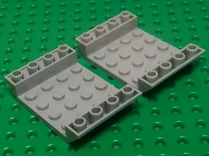 Lego pendiente invertida 45° doble 6x4 con centro abierto 4x4 [30283] gris brillante x2 - Imagen 1 de 3