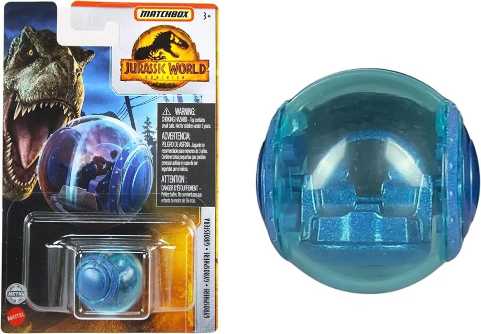 Matchbox   jurrasic World Dominion  Blue GIROESFERA  Park ride kids toy Mattel  - Image 1 of 4