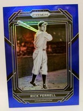 RICK FERRELL #20 /149 BLUE PRIZM PANINI BASEBALL 2023