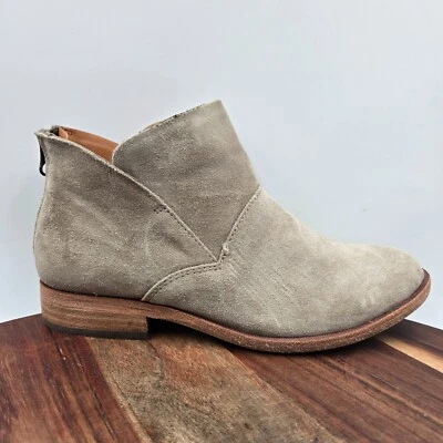 Botas Kork Ease Ryder Para Mujer 7M Gris Gamuza Cómodas Cremallera Western Moto Botín Foto 1 de 4
