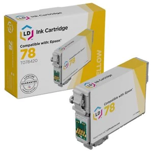 LD T078420 78 Cartuccia di inchiostro giallo per Epson 78 R260 R280 R380 RX580 RX595 RX680 - Foto 1 di 8