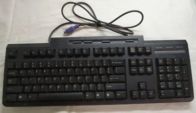 Sony Vaio Black Wired Keyboard - Six Pin Plug - PCVA-KB4P/U/ AS IS - Image 1 of 3