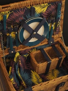 Designer Wicker Picnic Basket by John Lewis - Picture 1 of 5