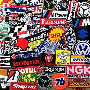 Lote al por mayor de 200 piezas de hierro en parche aleatorio para automóviles deportes de motor motociclismo motociclista coser - Imagen 1 de 2
