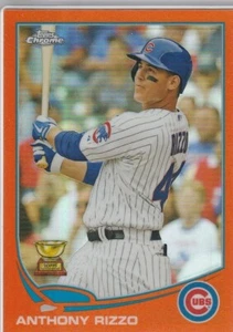 ANTHONY RIZZO All-Star ROOKIE CARD Topps Chrome RARE ORANGE REFRACTOR Cubs! - Picture 1 of 2