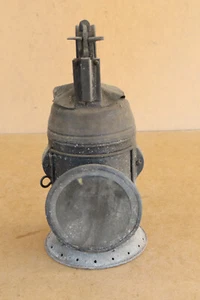 Vintage Railway Lantern Railroad Lamp European 1900s Authentic Green Red Light - Picture 1 of 17